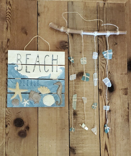 The Owl Box Beach Day Sign & Wind Chimes Workshop July 6  (1pm - 3pm)