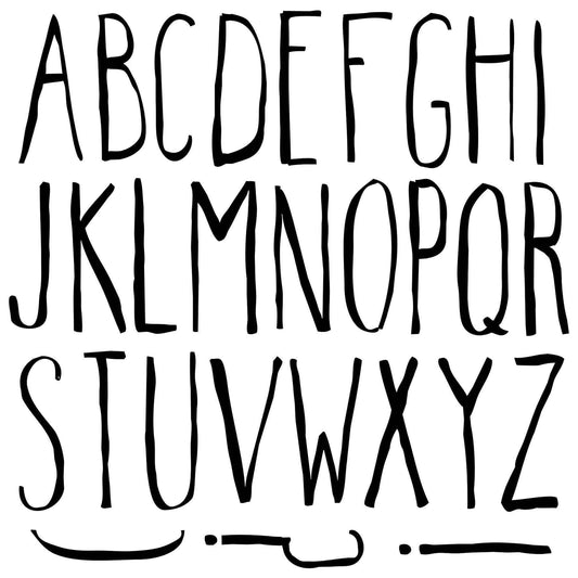 The Owl Box Farmhand Letters 12x12 Decor Stamp Set