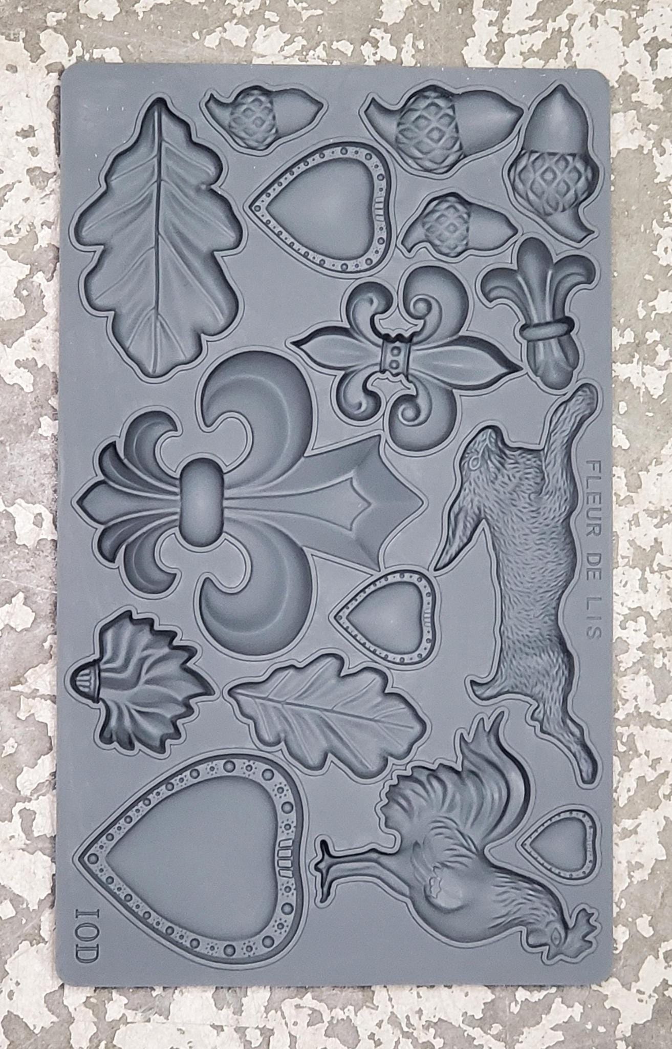 The Owl Box FLEUR DE LIS 6×10 DECOR MOULDS