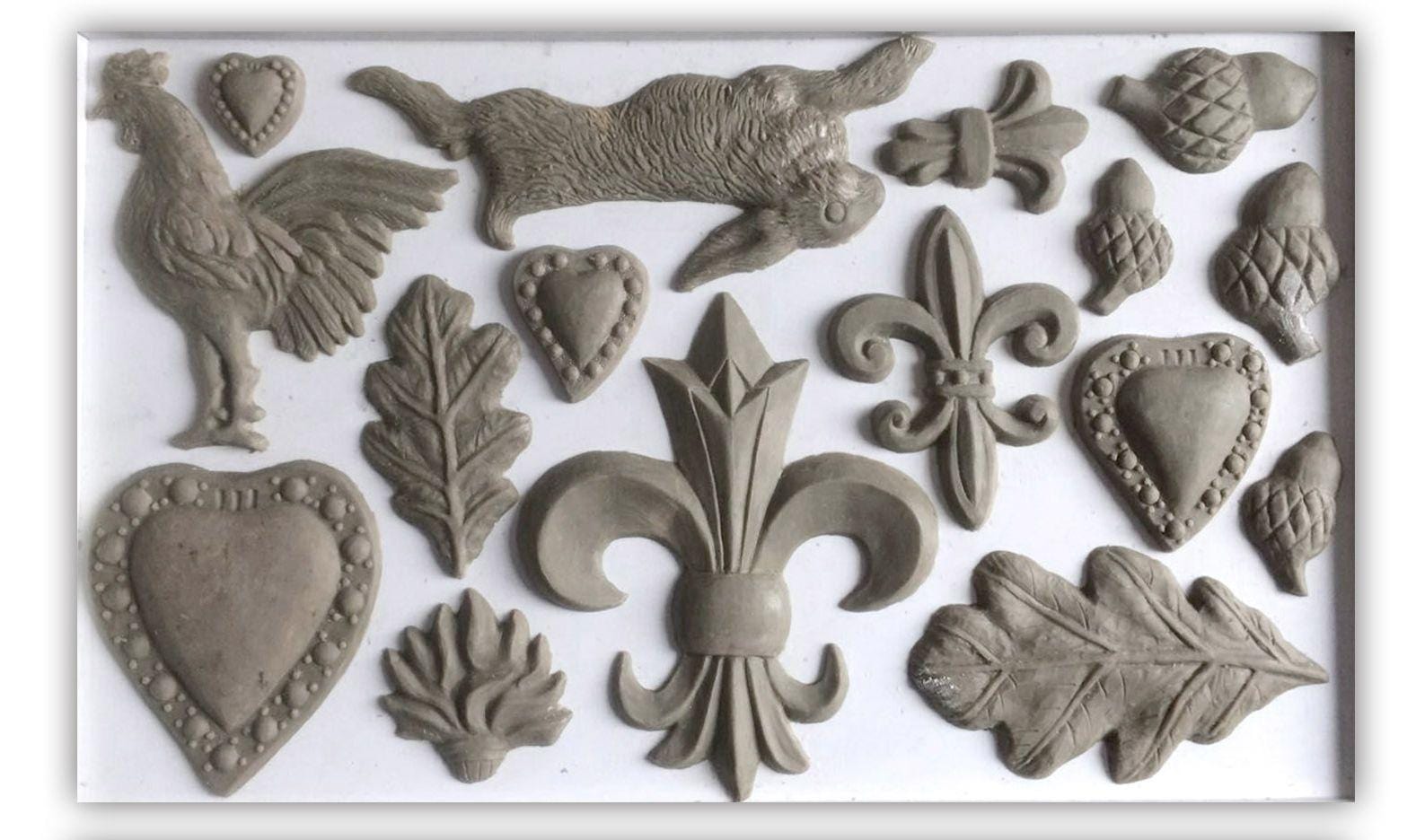 The Owl Box FLEUR DE LIS 6×10 DECOR MOULDS