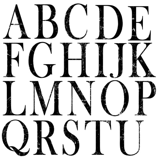 The Owl Box Typesetting 12x12 Decor Stamp