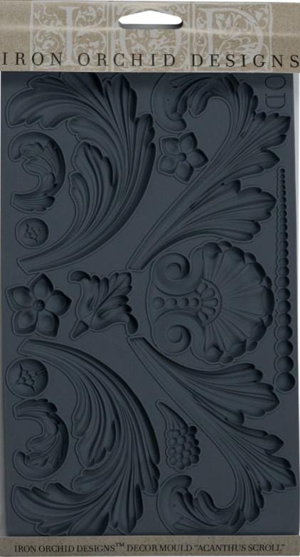 The Owl Box ACANTHUS SCROLL 6 X 10 DECOR MOULDS