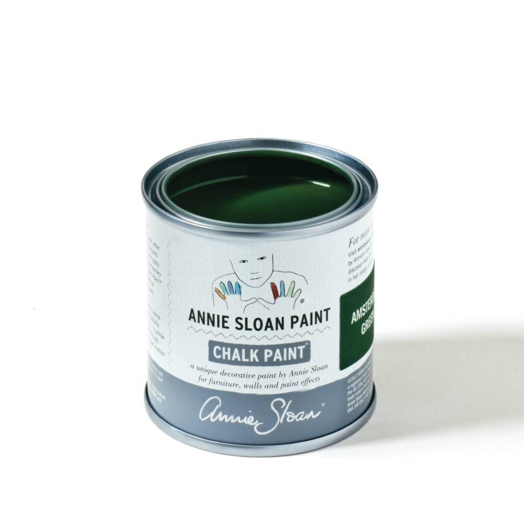 The Owl Box Paint Sample Pot Chalk Paint® by Annie Sloan Amsterdam Green Litre (33.8 oz)