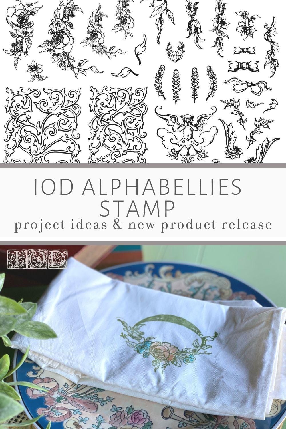 The Owl Box Alphabellies 12x12 Decor Stamp