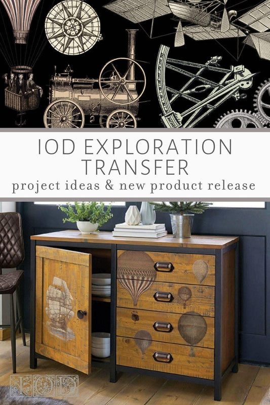The Owl Box Art & Craft Kits Exploration IOD Transfer 12" x 16" Pad