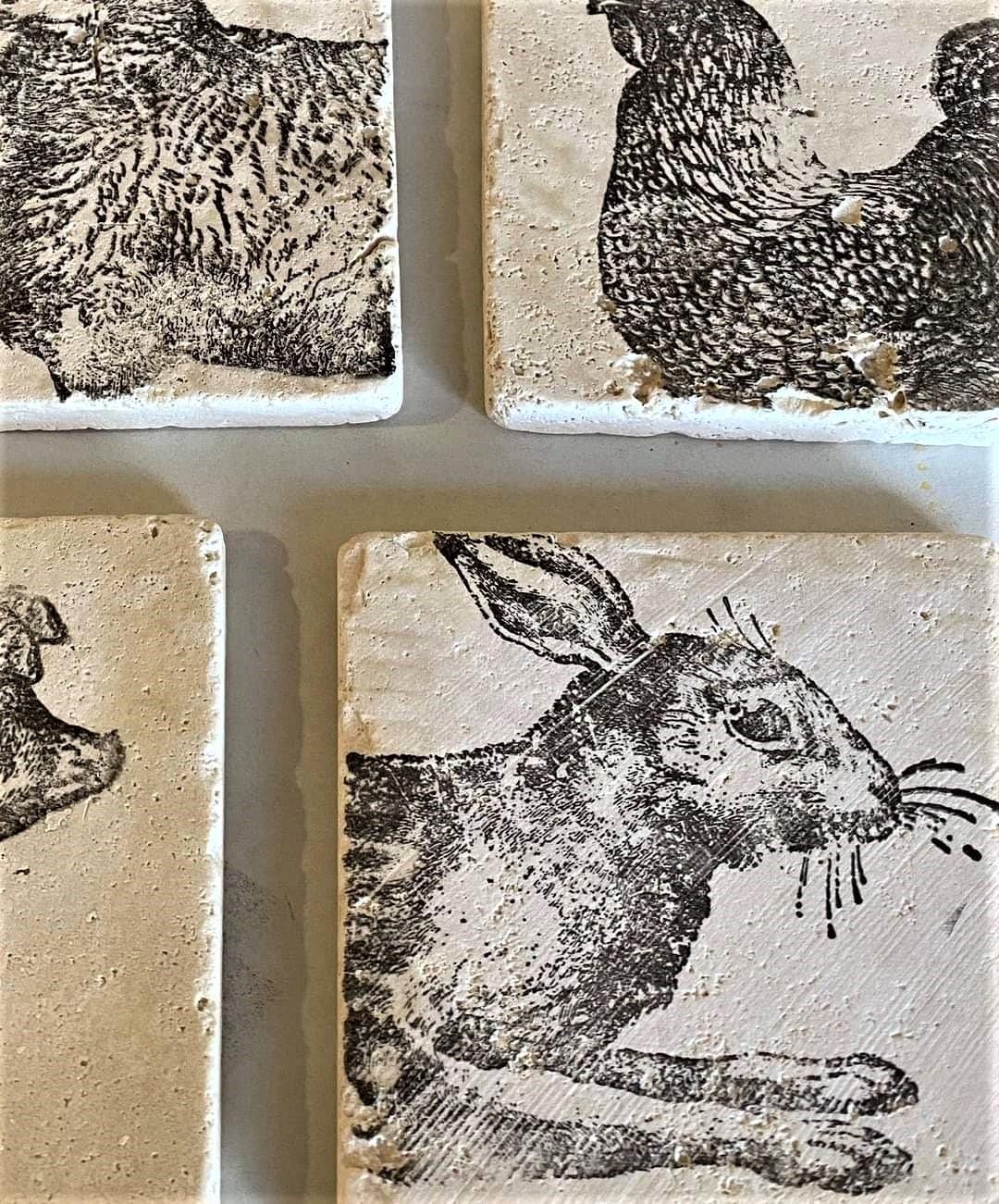 The Owl Box Art & Craft Kits Farm Animals 12×12 Decor Stamp