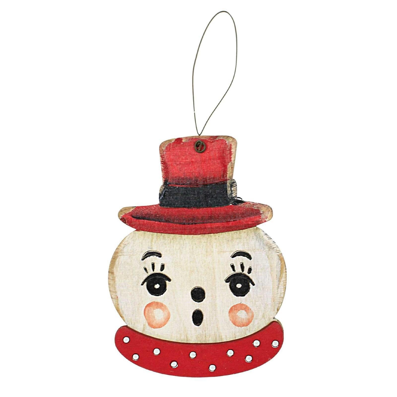 The Owl Box Snowman red hat Johanna Parker Christmas Character Ornament