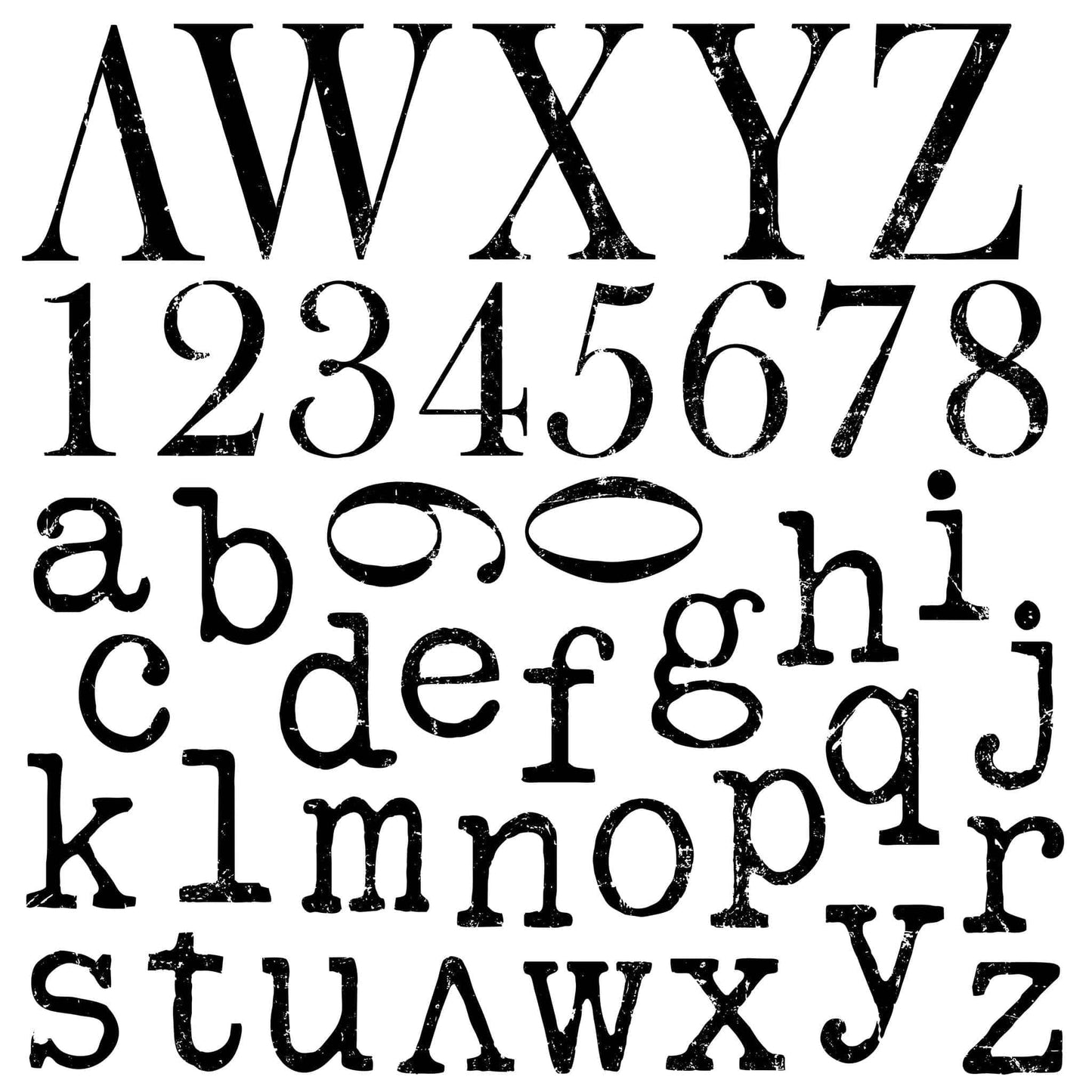 The Owl Box Typesetting 12x12 Decor Stamp